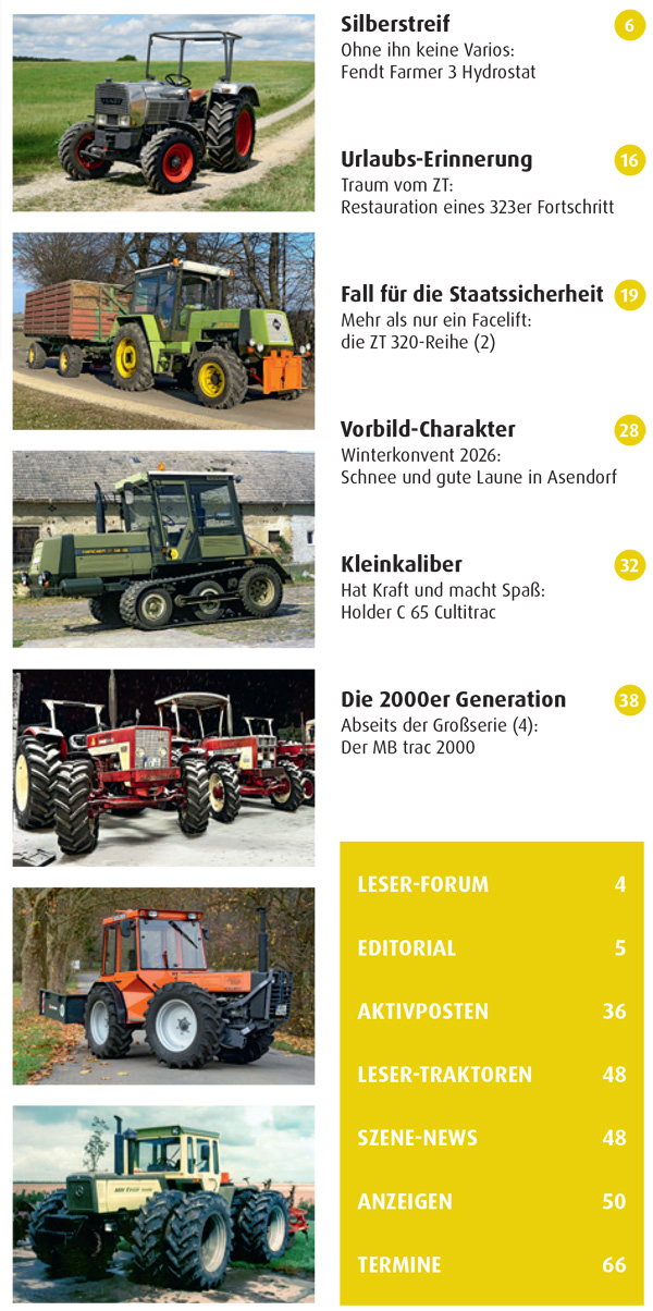 Inhalt Traktor Spezial 55