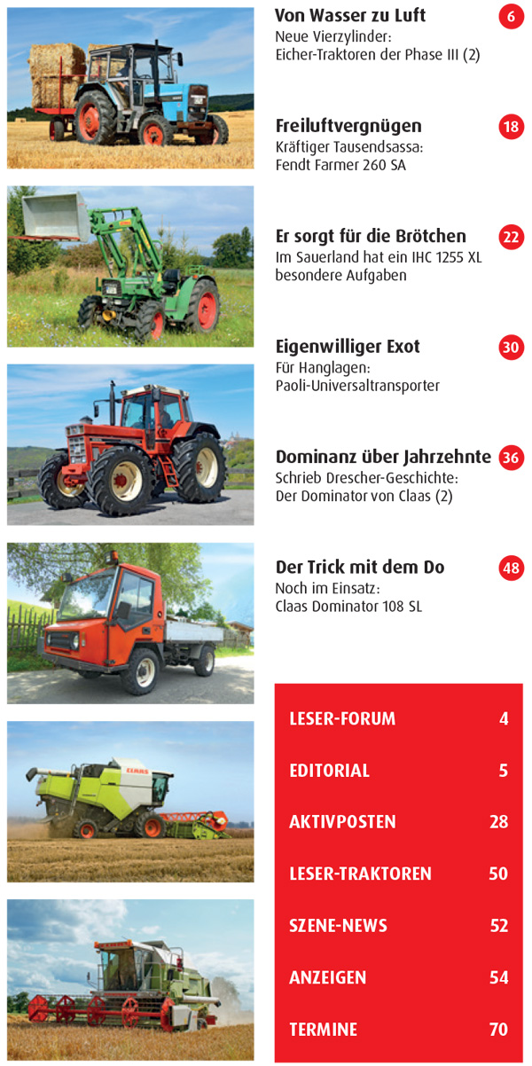 Inhalt Traktor Spezial 56
