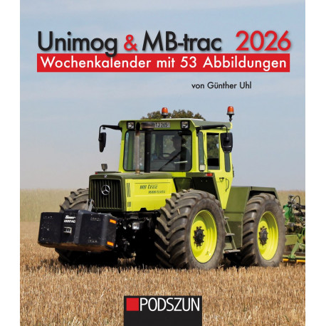 Wochenkalender Unimog und MB trac 2026